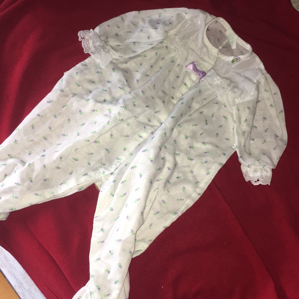 Vintage footie pajamas